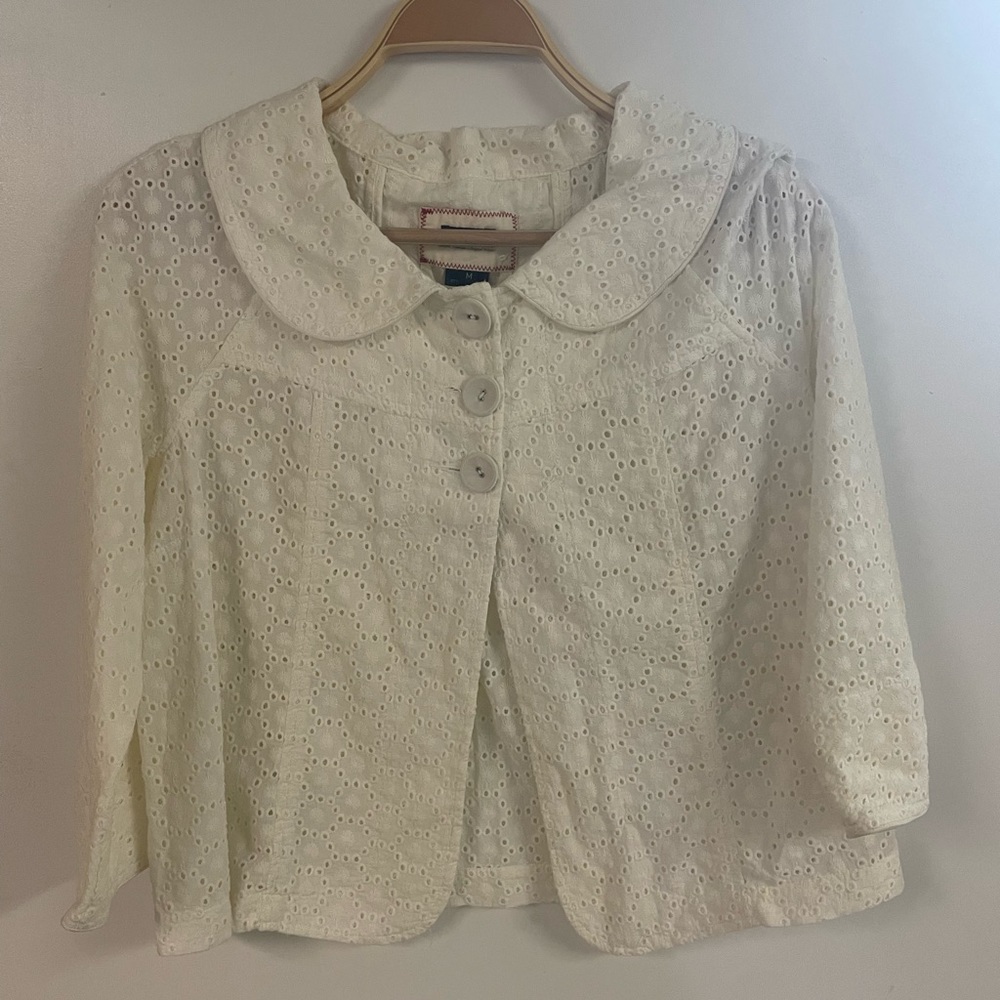 Eyelet Jacket white